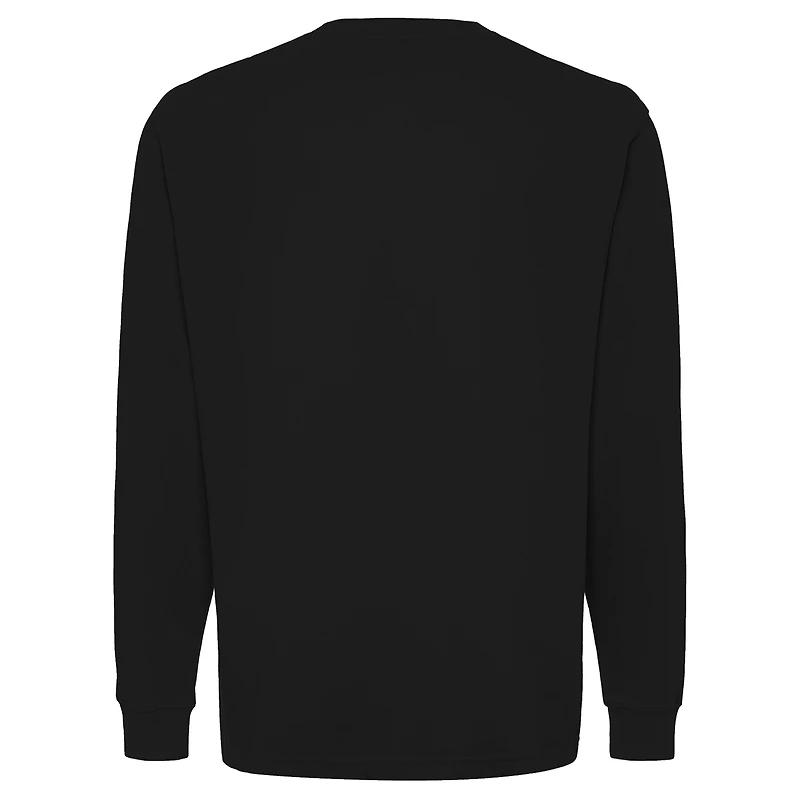 Unisex Sportiqe Black Los Angeles Lakers Wales Heavyweight Pocket Long Sleeve T-Shirt