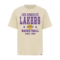 Unisex Sportiqe Cream Los Angeles Lakers Duke Premium T-Shirt