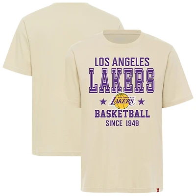 Unisex Sportiqe Cream Los Angeles Lakers Duke Premium T-Shirt