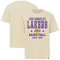 Unisex Sportiqe Cream Los Angeles Lakers Duke Premium T-Shirt