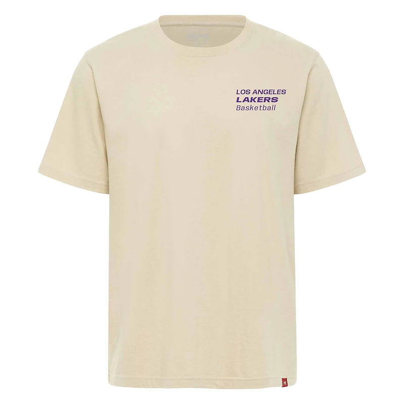 T-shirt unisexe Sportiqe crème Los Angeles Lakers Duke Premium