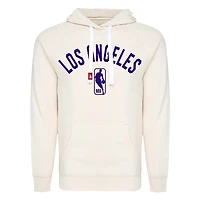 Sweat à capuche unisexe Sportiqe crème Olsen des Los Angeles Lakers
