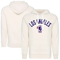 Unisex Sportiqe  Cream Los Angeles Lakers Olsen Tri-Blend Pullover Hoodie
