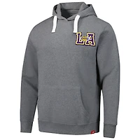 Unisex Sportiqe Heather Gray Los Angeles Lakers Varsity Collection Blake Pullover Hoodie