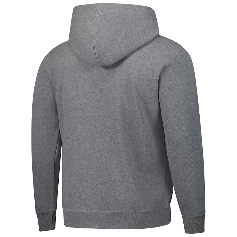 Unisex Sportiqe Heather Gray Los Angeles Lakers Varsity Collection Blake Pullover Hoodie