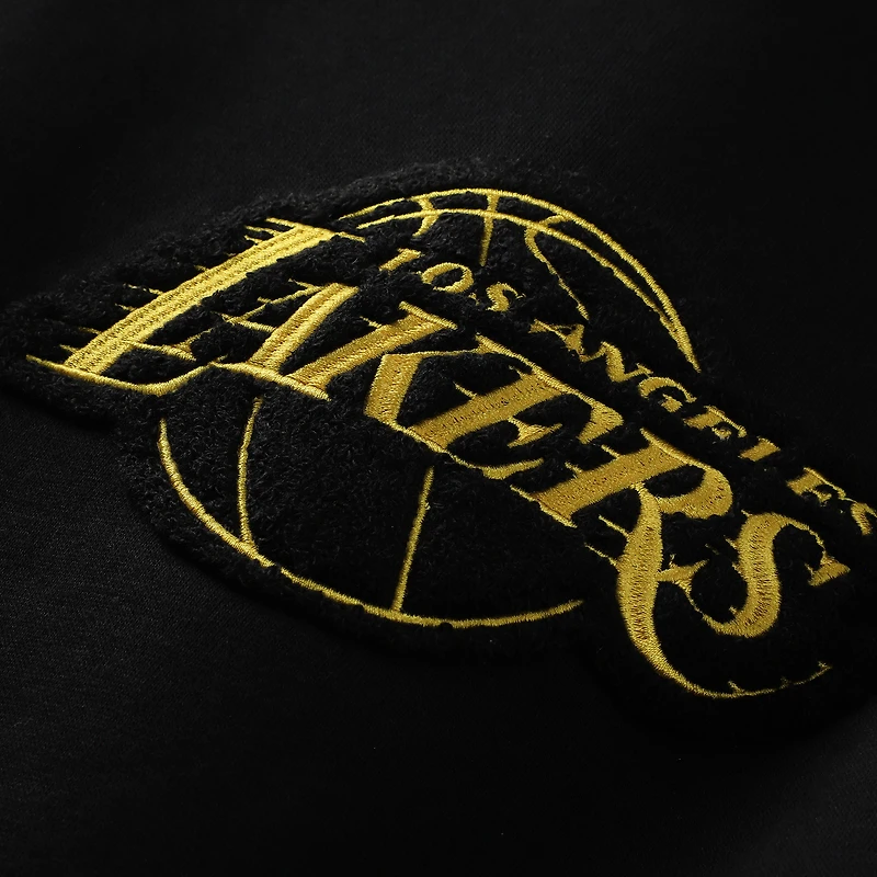 Sweat-shirt unisexe Stadium Essentials noir en chenille Los Angeles Lakers Club Level