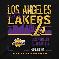 T-shirt unisexe Stadium Essentials noir Los Angeles Lakers Hideout Boxy