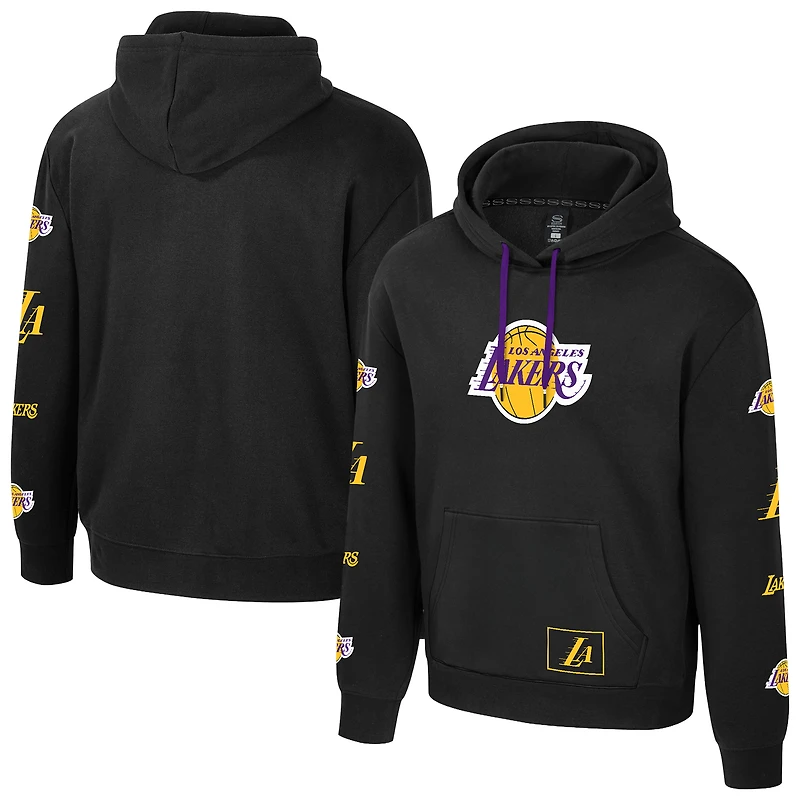 Sweat à capuche unisexe Stadium Essentials noir Los Angeles Lakers NBA Legends City Star en polaire