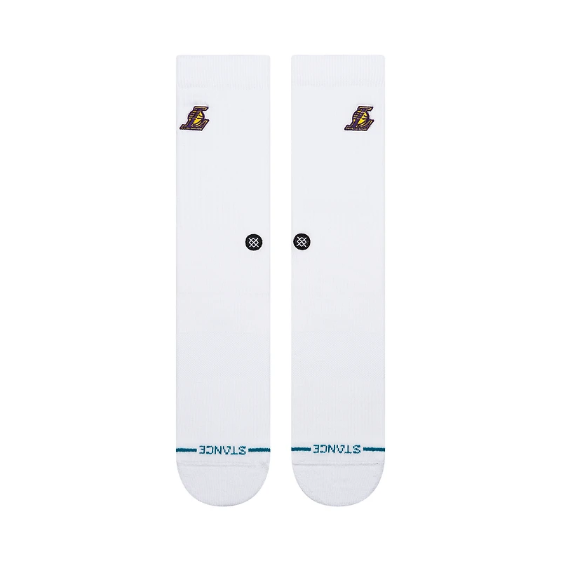 Unisex Stance Los Angeles Lakers Crested Knit Crew Socks