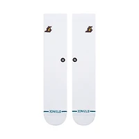 Unisex Stance Los Angeles Lakers Crested Knit Crew Socks