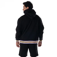 Sweat à capuche unisexe The Wild Collective noir Los Angeles Lakers personnalisé côtelé ton sur de qualité supérieure
