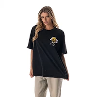 T-shirt unisexe The Wild Collective noir Los Angeles Lakers oversize streetwear