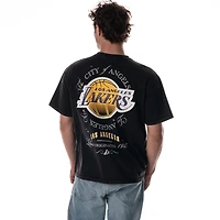 T-shirt unisexe The Wild Collective noir Los Angeles Lakers oversize streetwear