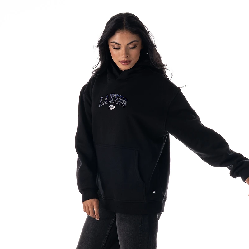 Unisex The Wild Collective Black Los Angeles Lakers Splatter Premium Hoodie