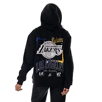 Sweat à capuche unisexe The Wild Collective noir Los Angeles Lakers Splatter Premium