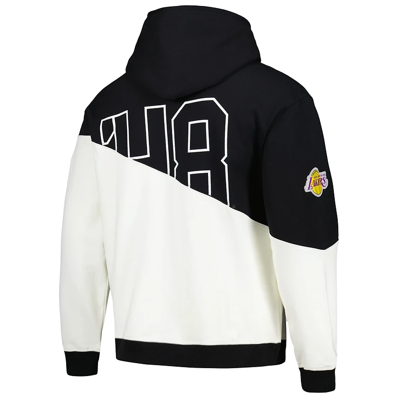 Unisex The Wild Collective Black Los Angeles Lakers Split Pullover Hoodie