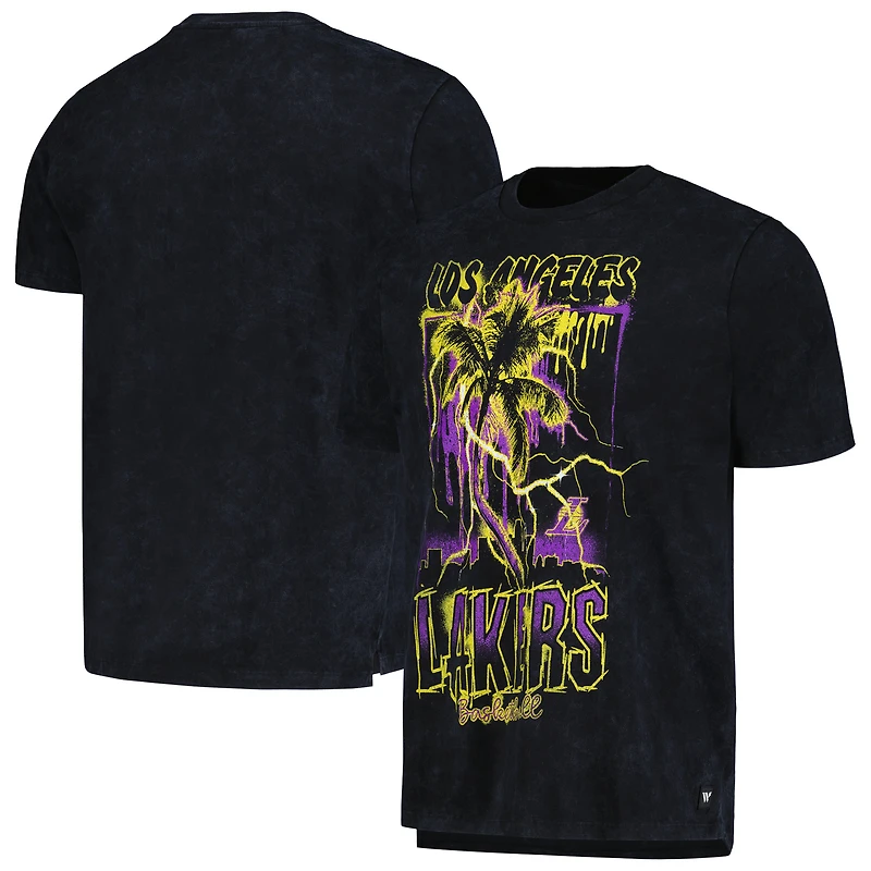 T-shirt unisexe The Wild Collective, noir, Los Angeles Lakers Tour Band