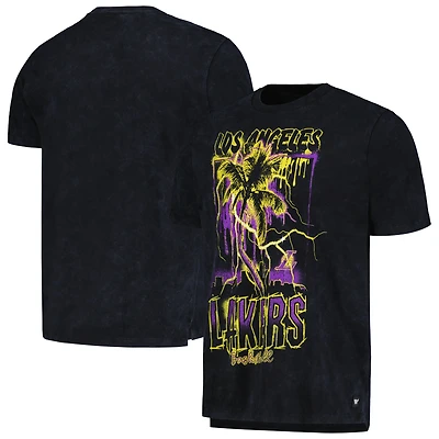 Unisex The Wild Collective  Black Los Angeles Lakers Tour Band T-Shirt