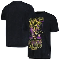 Unisex The Wild Collective  Black Los Angeles Lakers Tour Band T-Shirt