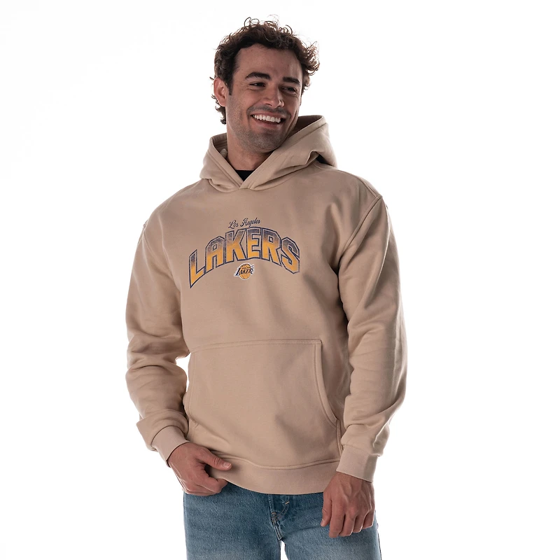 Sweat à capuche unisexe The Wild Collective Tan Los Angeles Lakers Mantra Premium