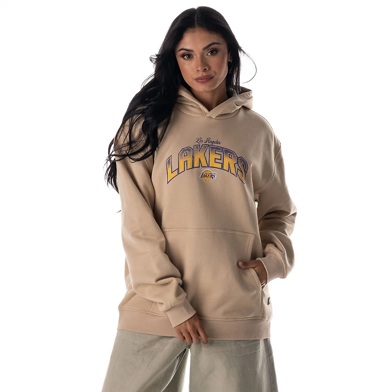 Sweat à capuche unisexe The Wild Collective Tan Los Angeles Lakers Mantra Premium