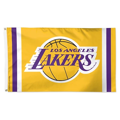 Drapeau WinCraft Los Angeles Lakers 91 x 152 cm à rayures verticales de luxe, simple face