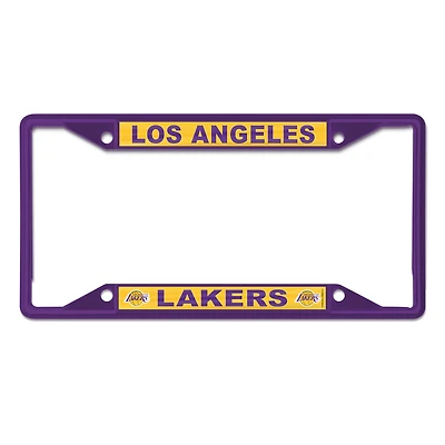 WinCraft Los Angeles Lakers Cadre de plaque d'immatriculation couleur chrome