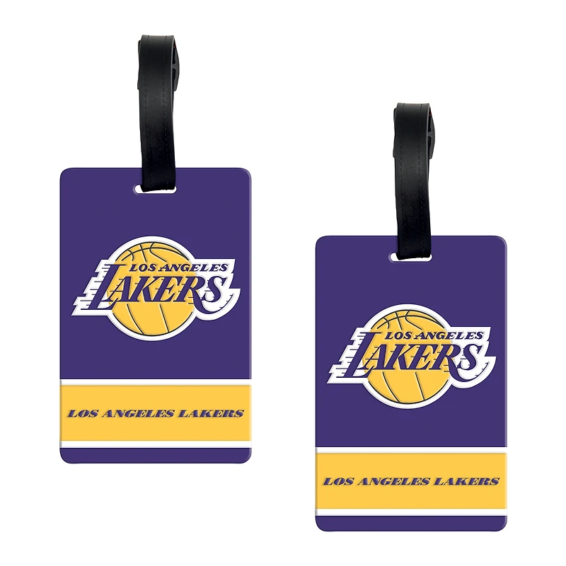 Lot de 2 étiquettes de bagage WinCraft Los Angeles Lakers