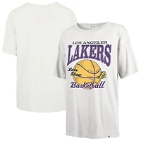 Women's '47  White Los Angeles Lakers City Edition Down Court Sadie T-Shirt