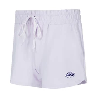 Women's Concepts Sport  Light Purple Los Angeles Lakers Elevation Tri-Blend Long Sleeve Top & Shorts Set