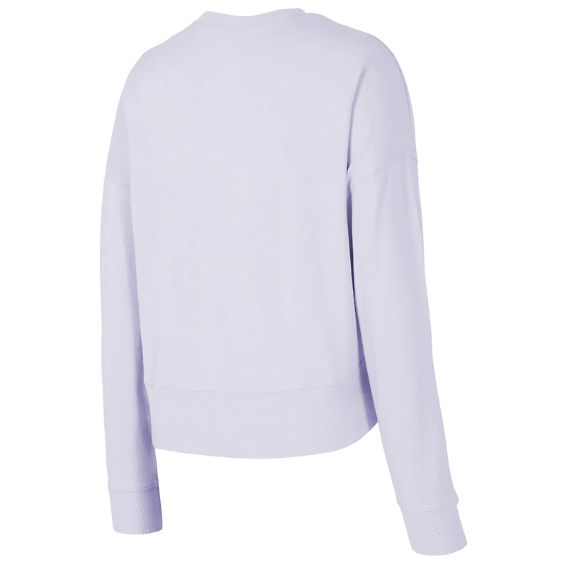Ensemble haut à manches longues et short Elevation Tri-Blend violet clair Concepts Sport pour femme