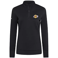 Women's Levelwear  Black Los Angeles Lakers Cushion Quarter-Zip Pullover
