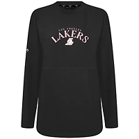 Women's Levelwear  Black Los Angeles Lakers Mother's Day Beaudry Arched Pullover Sweatshirt