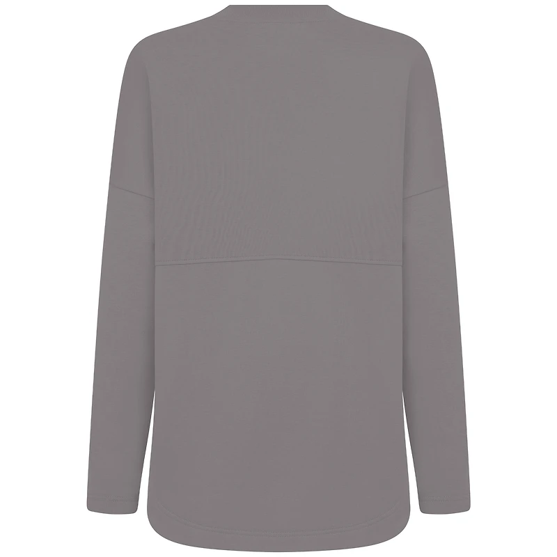 Women's Levelwear  Gray Los Angeles Lakers Mother's Day Beaudry Arched Pullover Sweatshirt