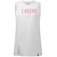 Women's Levelwear  White Los Angeles Lakers Mother's Day Influx Floral Tank Top