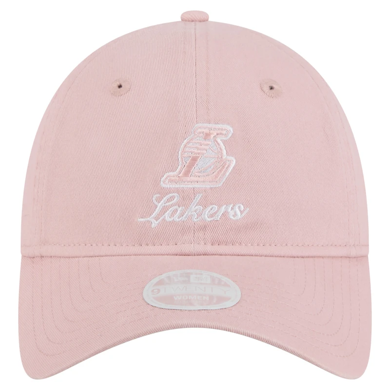 Women's New Era  Pink Los Angeles Lakers Gameday Preppy 9TWENTY Adjustable Hat