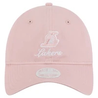 Women's New Era  Pink Los Angeles Lakers Gameday Preppy 9TWENTY Adjustable Hat