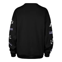 Women's '47  Black Los Angeles Lakers 2025/26 City Edition Go Big Oversized Sweatshirt