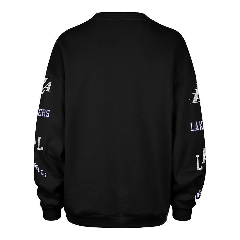Sweat-shirt oversize « Go Big » Los Angeles Lakers 2025/26 City Edition noir pour femme, modèle 47.