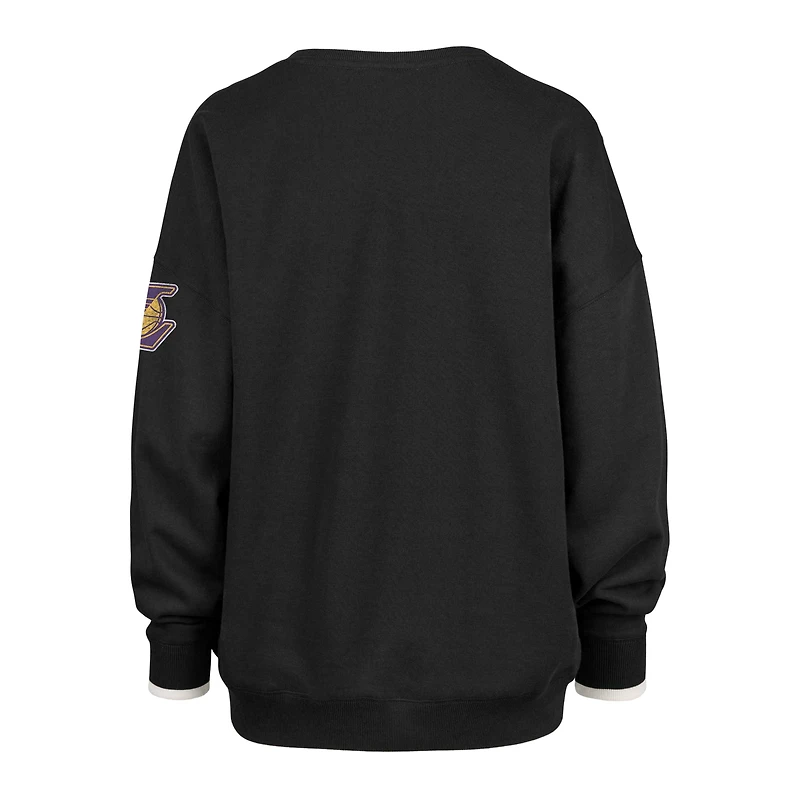 Sweat-shirt oversize noir Los Angeles Lakers Rise Wax Pack Daze '80s pour femme '47