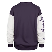 Women's '47 Purple Los Angeles Lakers Plus Oversized Rise Andie Pullover Sweatshirt