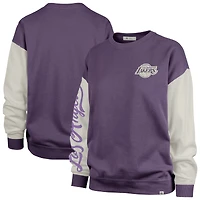 Women's '47 Purple Los Angeles Lakers Plus Oversized Rise Andie Pullover Sweatshirt