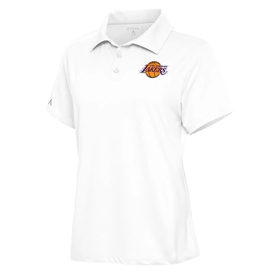 Polo blanc Antigua pour femme, motif Motivated des Los Angeles Lakers