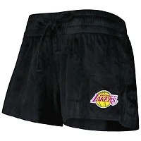 Ensemble de nuit Concepts Sport noir pour femme, haut et short Intermission des Los Angeles Lakers