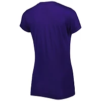 Ensemble de pyjama pour femme Concepts Sport violet/doré avec haut et pantalon à écusson Los Angeles Lakers