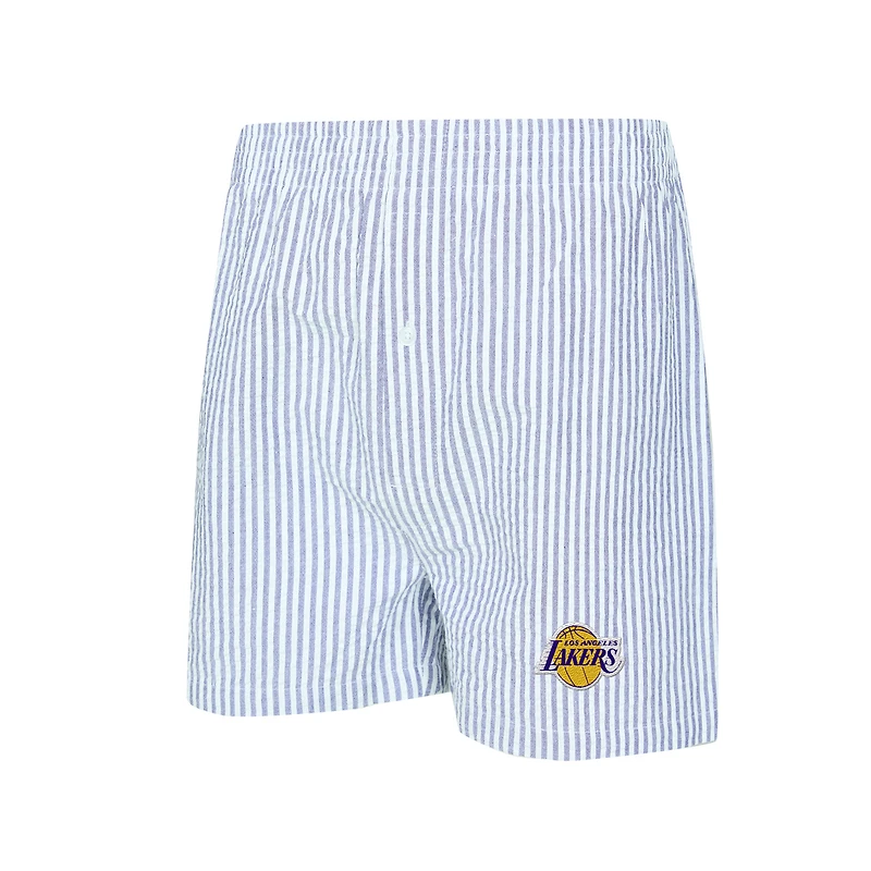 Women's Concepts Sport  Purple/White Los Angeles Lakers Copeland T-Shirt & Shorts Sleep Set