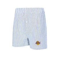Women's Concepts Sport  Purple/White Los Angeles Lakers Copeland T-Shirt & Shorts Sleep Set