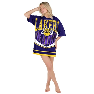Women's Concepts Sport Purple Los Angeles Lakers Mosaic Knit Nightdress