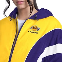Women's G-III 4Her by Carl Banks  Purple/Gold Los Angeles Lakers Quarterback Lightweight Oversized Full-Zip Jacket