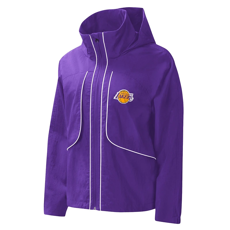Sweat à capuche zippé pour femme G-III 4Her by Carl Banks Los Angeles Lakers Last Shot violet